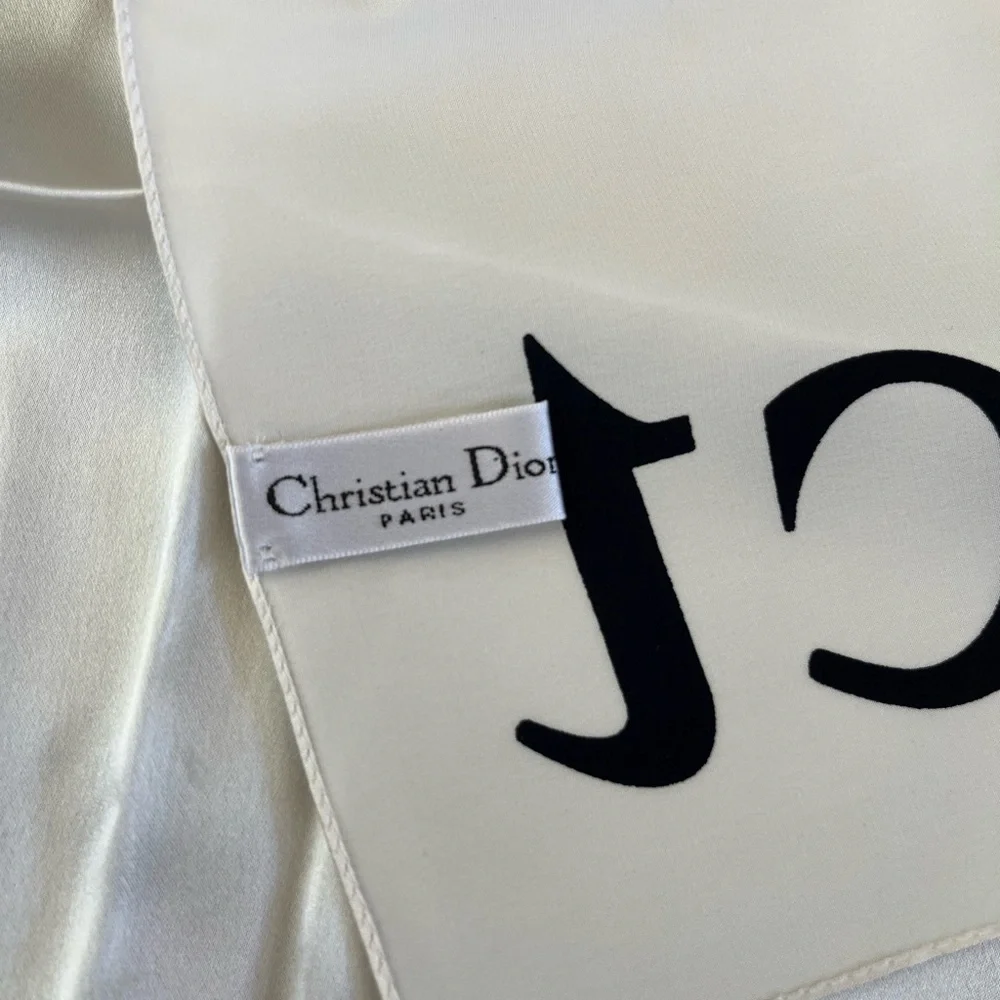 Auth VTG DIOR ‘Dior Addict’ Silk Scarf